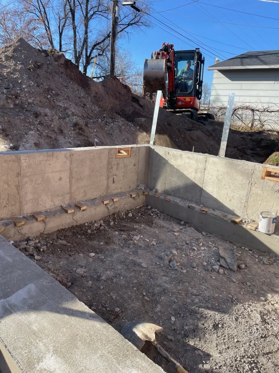 Concrete foundation walls poured by Firm Foundation of Utah in Lehi, UT